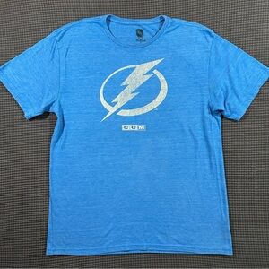 CCM Tampa Bay Lightning Steven Stamkos Blue NHL T Shirt Mens Large